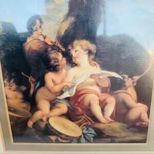 Rococo Cherub Allegory By Angelica Kauffman